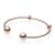 PANDORA Rose™ Open Bangle with Logo Caps 586477