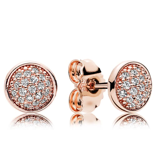 PANDORA Dazzling Droplets Rose Gold CZ Stud Earrings ...