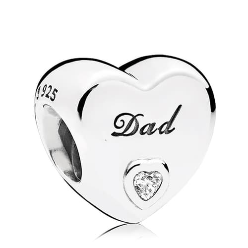 PANDORA Dad&#39;s Love CZ Charm