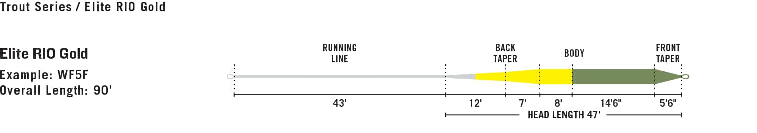 Rio Elite Gold Fly Line WF4F