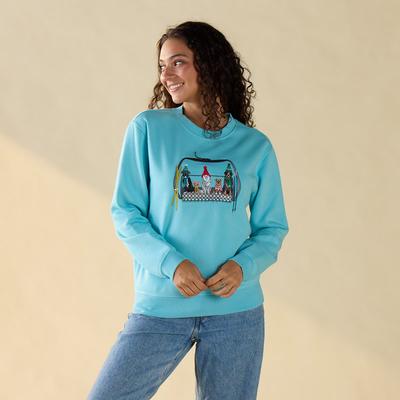 Ski Dogs Blue Sweatshirt