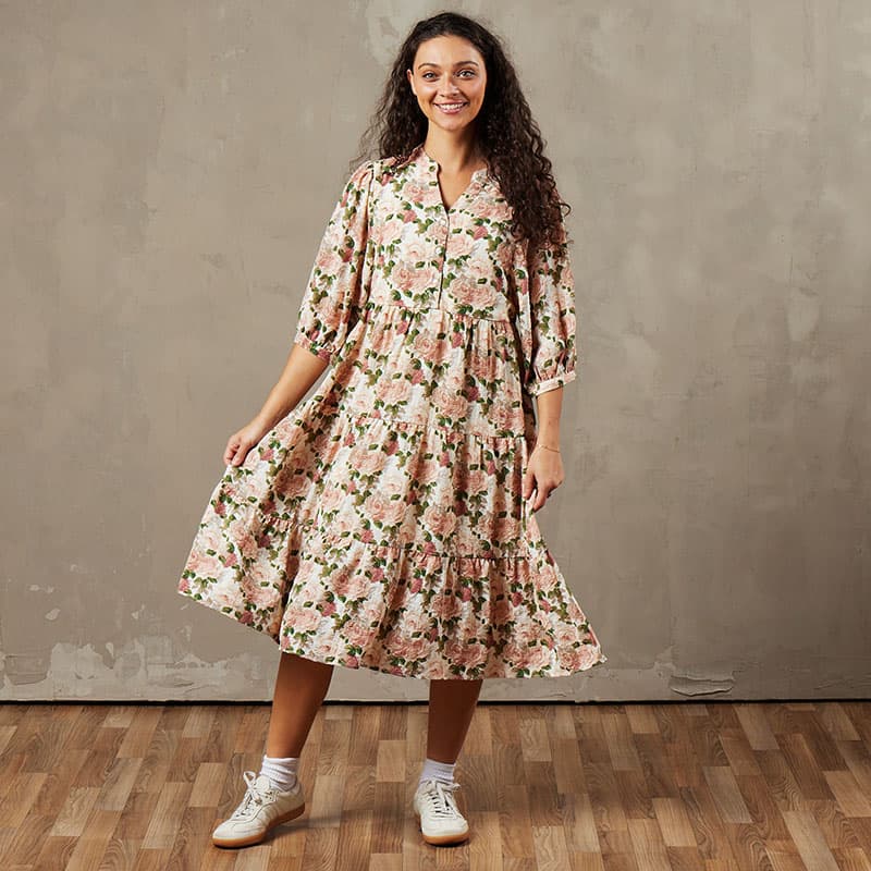 cap sleeve dress midi Nookie