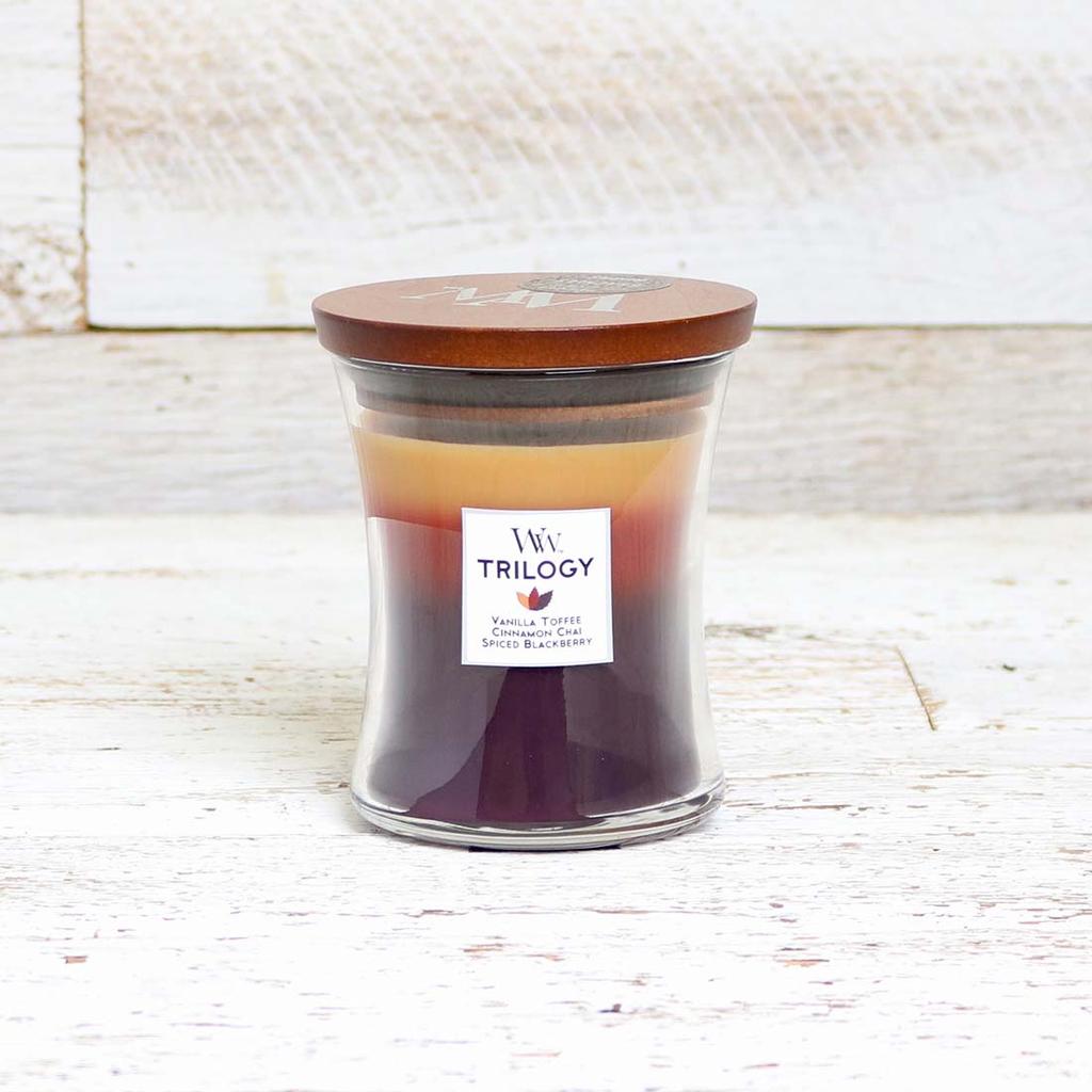 WoodWick Wood Smoke HearthWick Flame Candle - Cracker Barrel