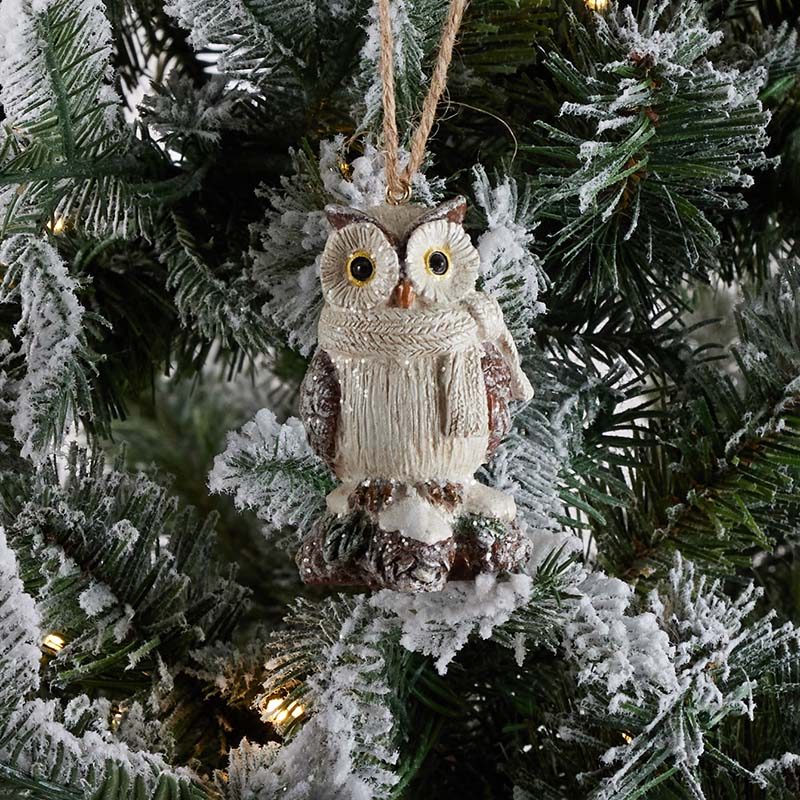 Owl with Pinecone Ornament Cracker Barrel