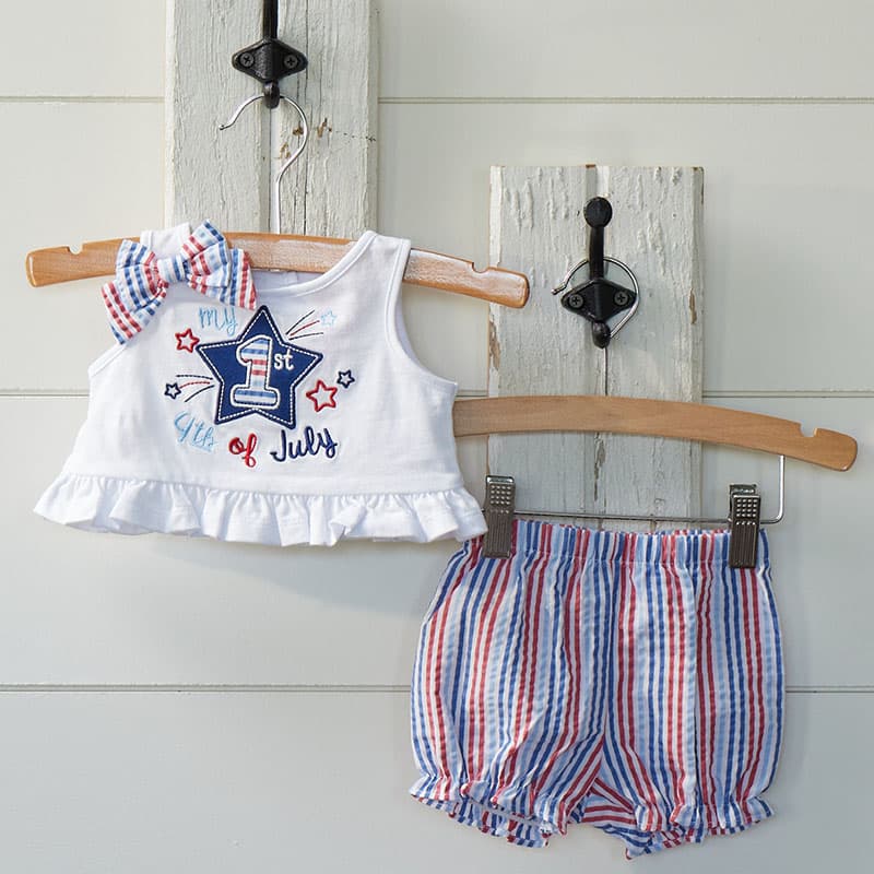 Fourth of july clothes for baby girl hot sale