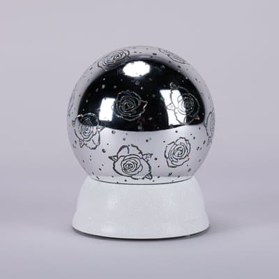 Acrylic Rose Glitter Globe