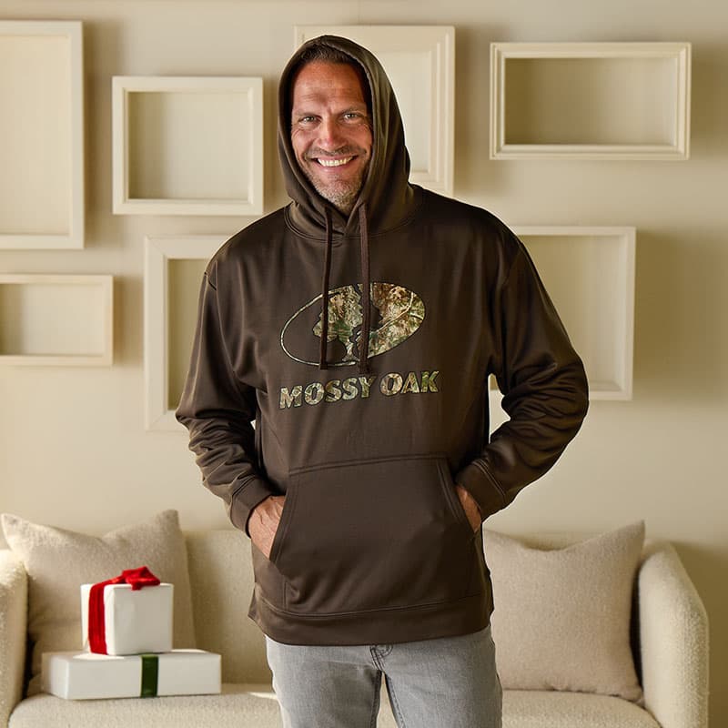 Mossy Oak DNA Brown Hoodie Cracker Barrel