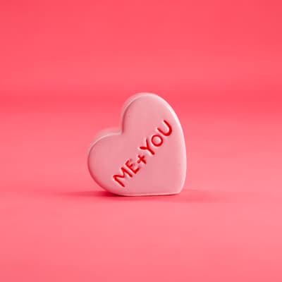 Me and You Purple Heart Mini Salt Shaker