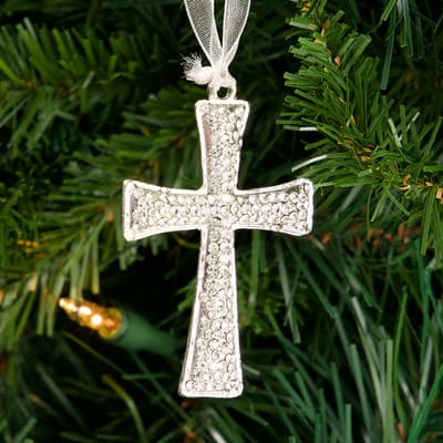 Jeweled Cross Ornament