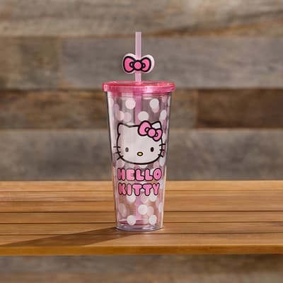 Hello Kitty 24 oz. Cup with Topper Straw