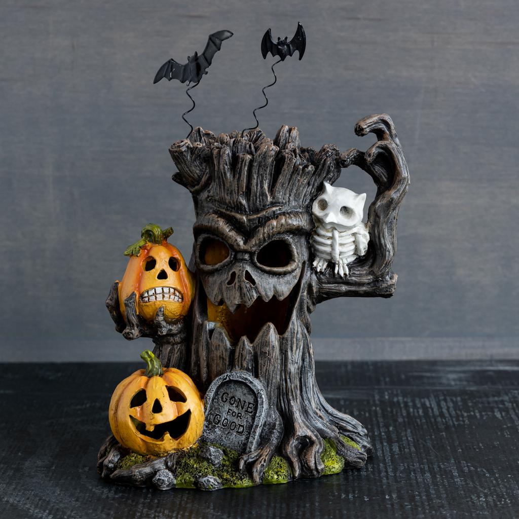 Halloween Twig Tree Pumpkin Ghost Black Holiday Light Up outlet Decor by Cracker Barrel