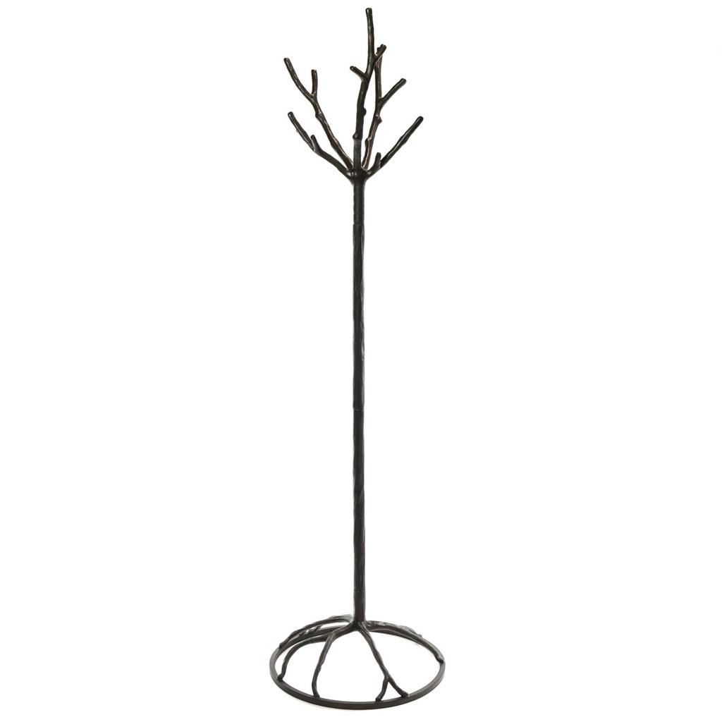 Buy Whitewashed Cast Iron Tree Branch Decorative Metal Wall Hooks 8in - Cast  Iron