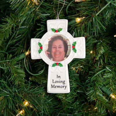 Cross Photo Frame Ornament