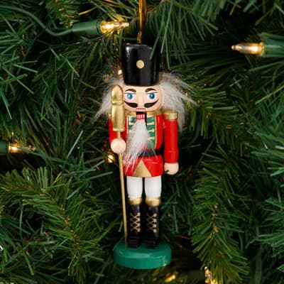 Wooden Nutcracker Ornament