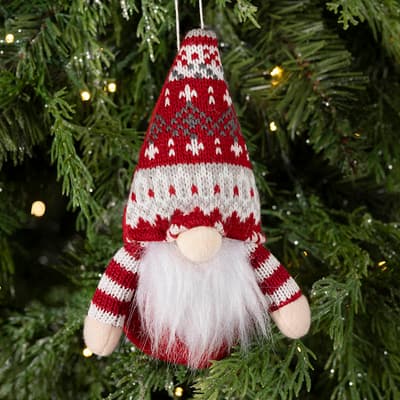 Fabric Gnome Ornament