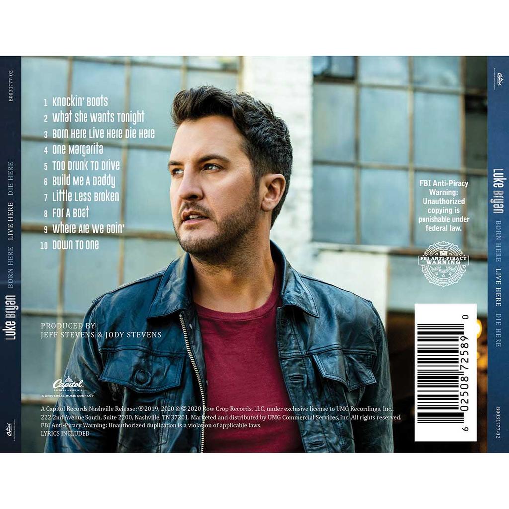Luke Bryan Live Here Die Here CD - Cracker Barrel