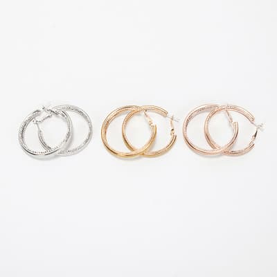 Multimedia 3 Pack Glitter Paper Hoops