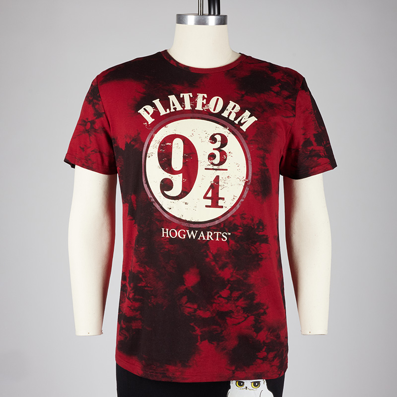 Red Tie Dye Platform 9 3/4 Tee