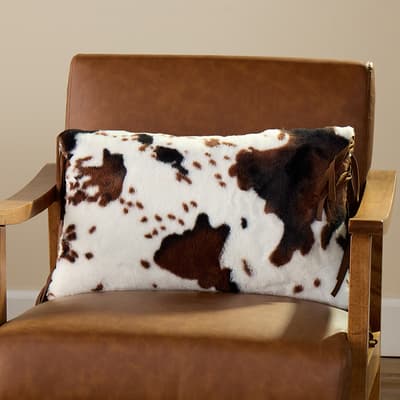 Faux Fur Pinto Pillow