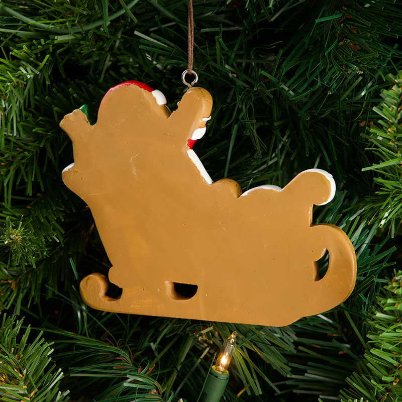 Cracker Barrel Gingerbread Sleigh Ornament