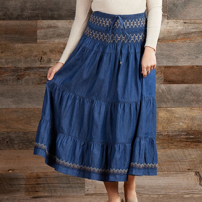 スカート T.japan denim skirt 36 WRAP PLEATS DENIM SKIRT | 日本発こだわりを極めた デニム