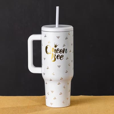 Queen Bee 40 Oz. Tumbler With Straw