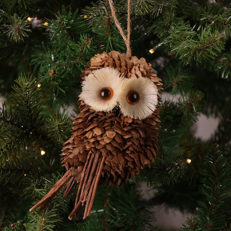 Pinecone Owl Ornament - Cracker Barrel