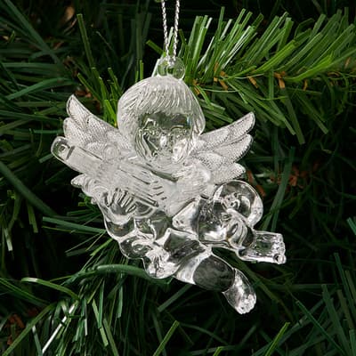 Acrylic Cherub Ornament