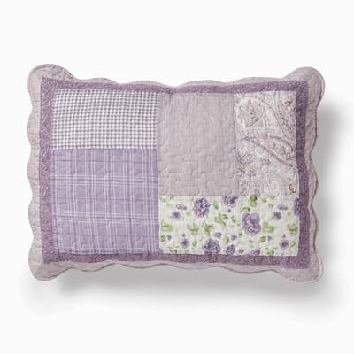 Lavender Rose Quilted Standard Sham by Donna Sharp