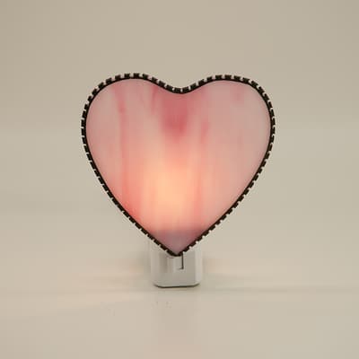 Stained Glass Heart Night Light