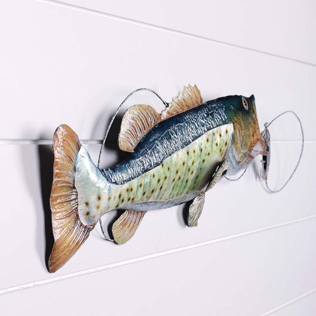 Metal Bass Fish Wall Decor - Cracker Barrel