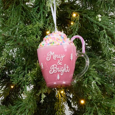 Pink Mug Ornament