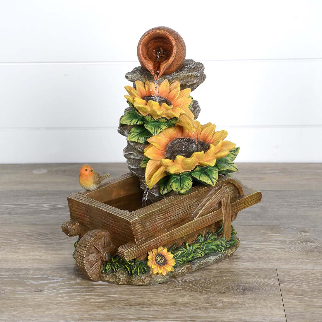 Sunflower Tabletop Fountain Cracker Barrel