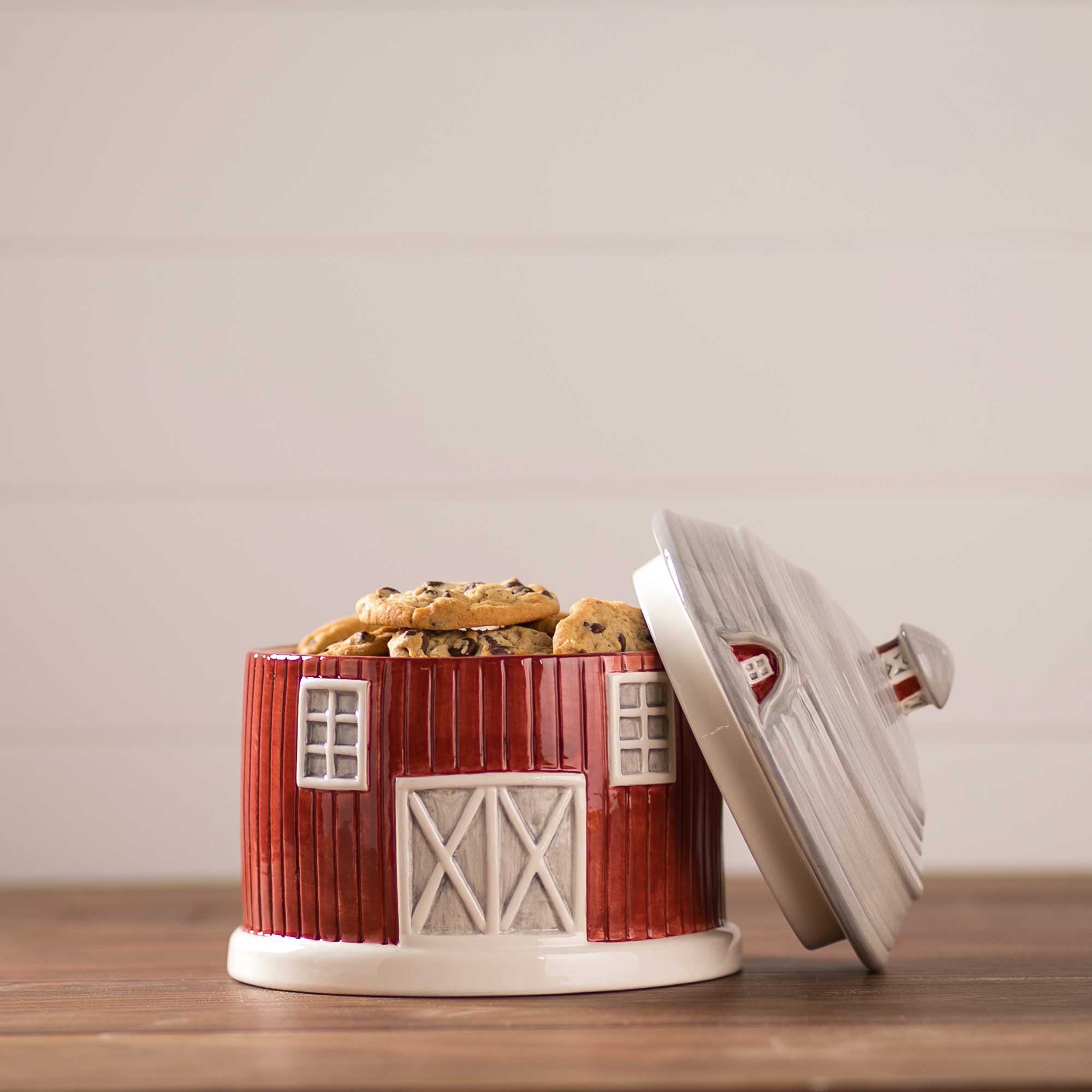 Barn Cookie Jar Cracker Barrel