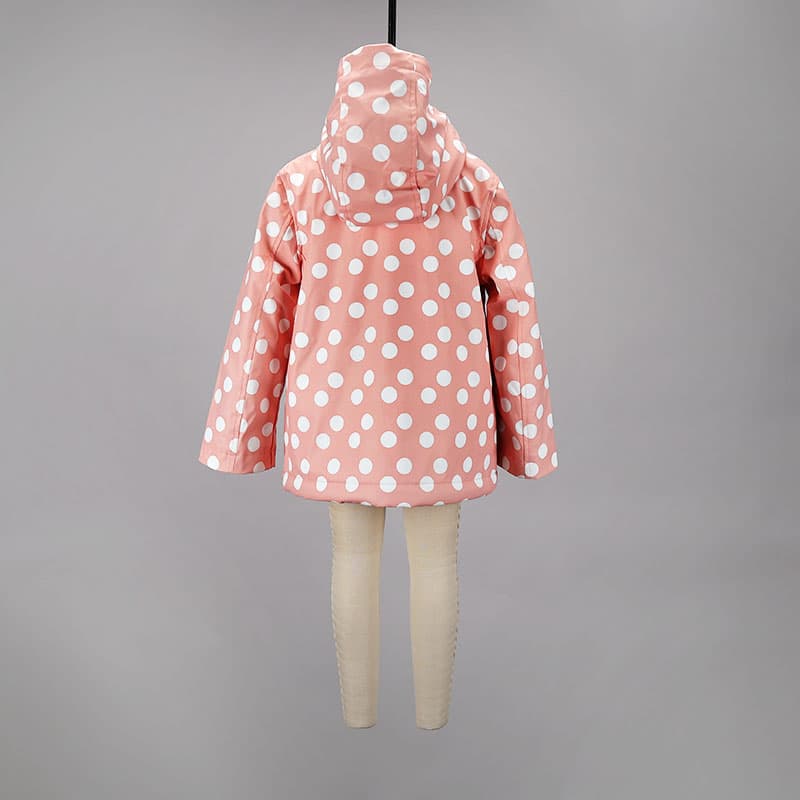 Pink polka shop dot raincoat