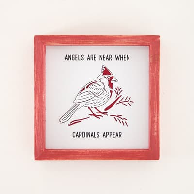 Cardinal Framed Sign