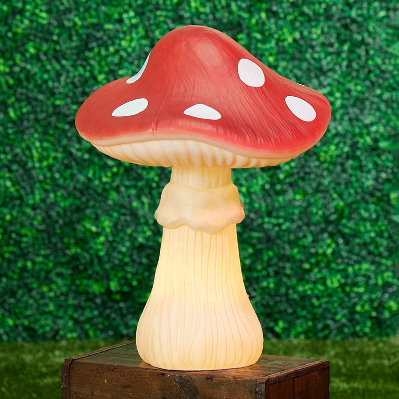 Red Mushroom with Dots Blow mold Cracker Barrel