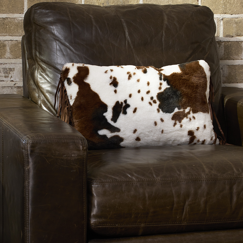 Faux Fur Pinto Pillow Cracker Barrel