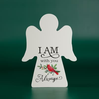 Angel Christmas Block Sign