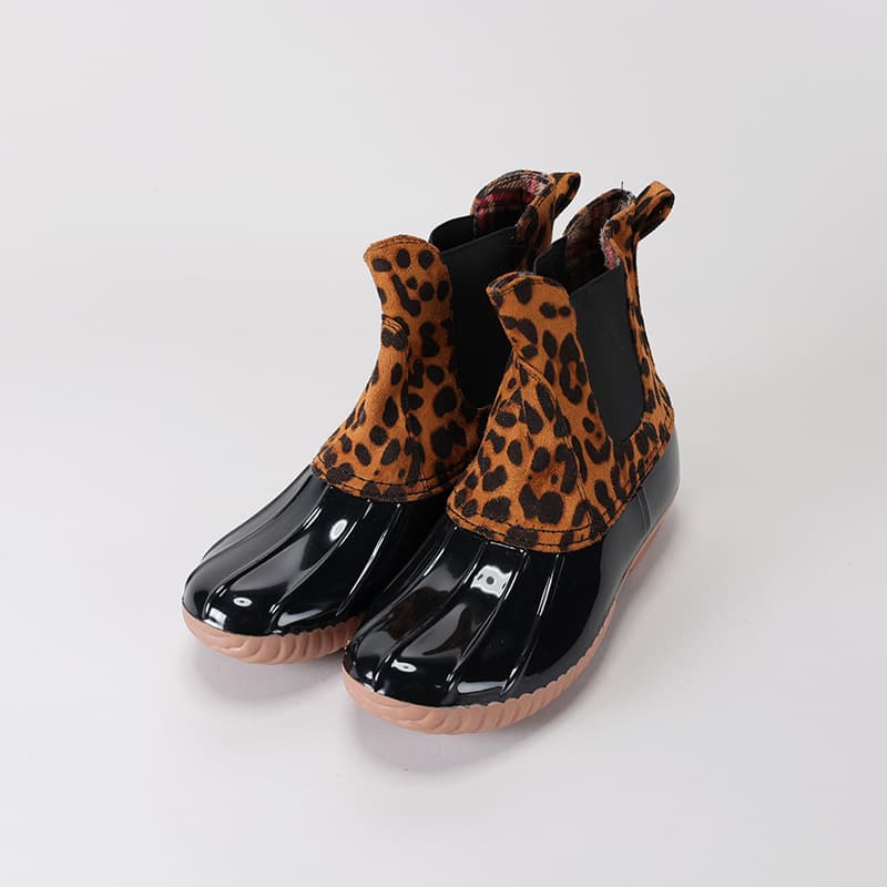 Womens leopard 2024 duck boots