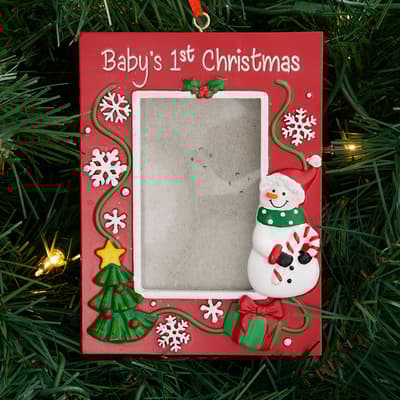1st Christmas Photo Frame Ornament