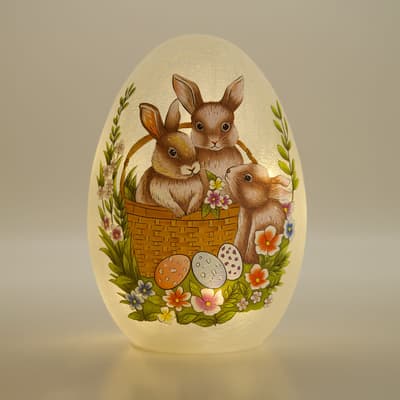 LED Cracked Glass Egg