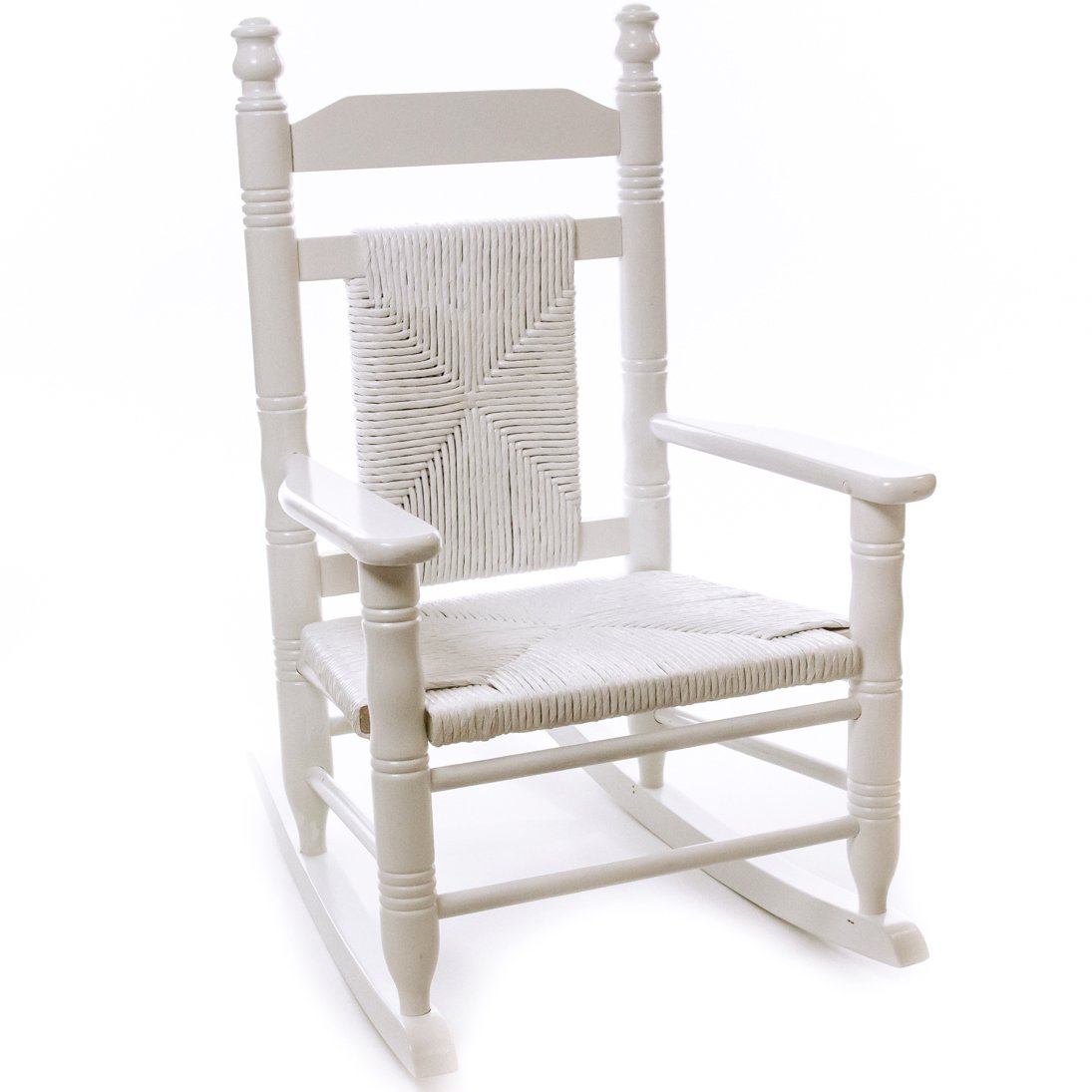 white woven child rocking chair  cracker barrel