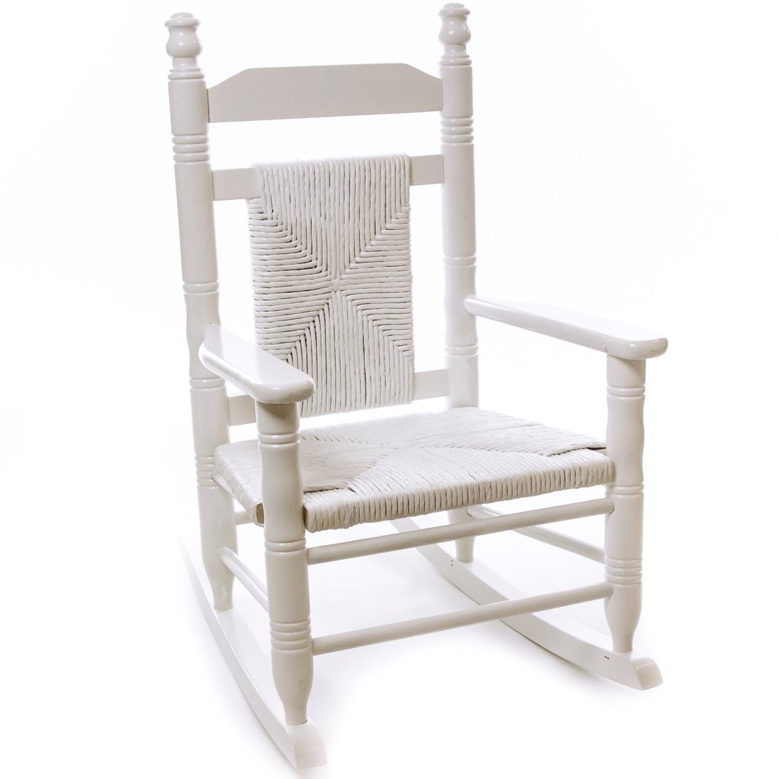 childs white rocking chair