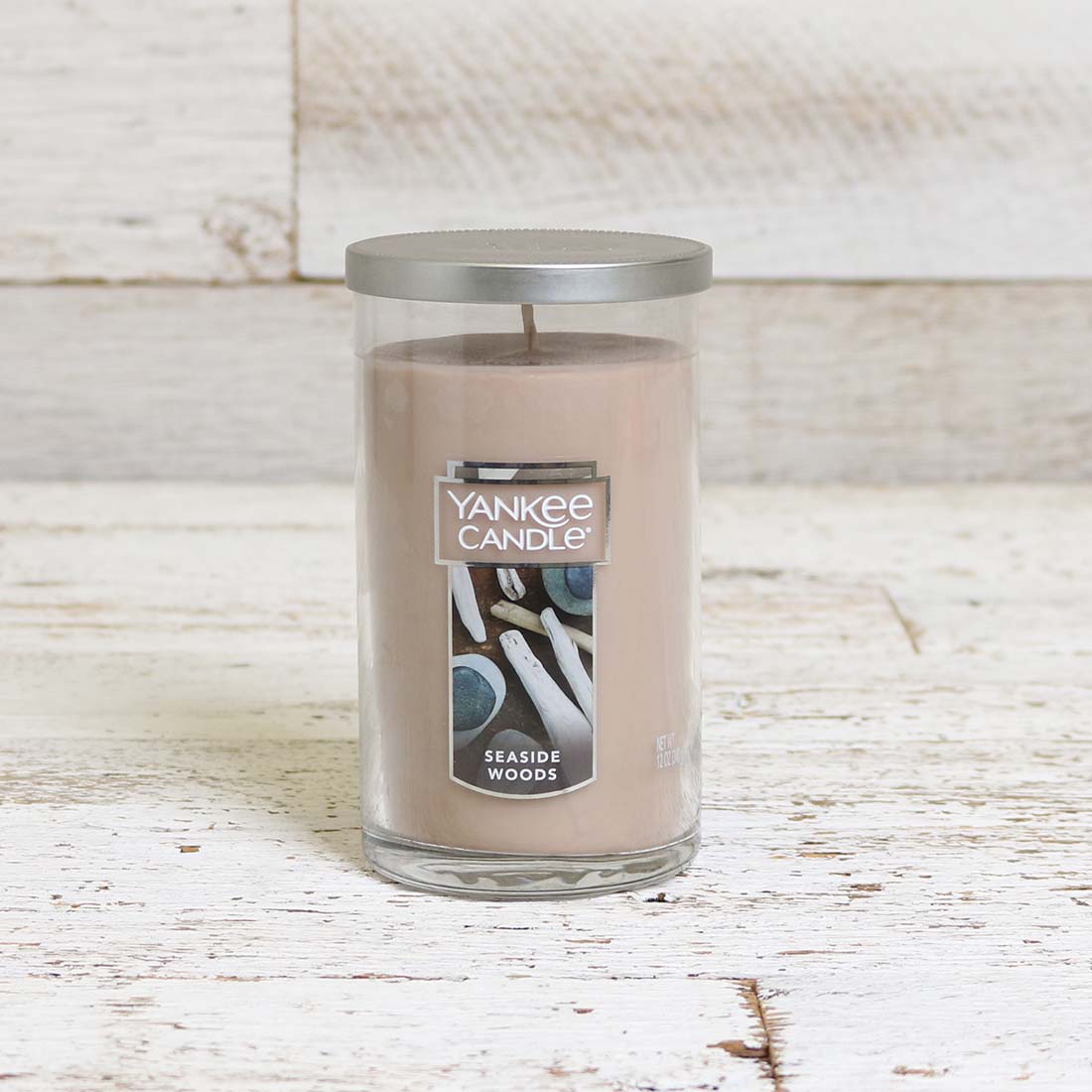 Yankee Seaside Woods Pillar Candle Cracker Barrel