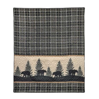 Bear Walk Plaid Throw by Donna Sharp