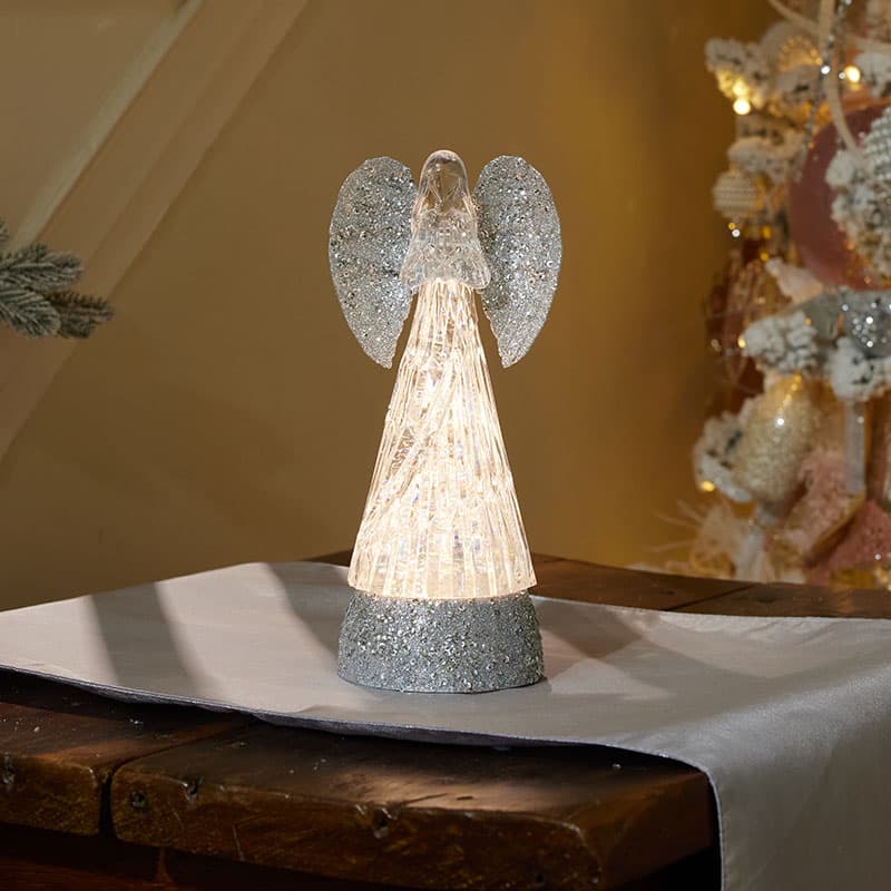 Angel deals glitter lamp