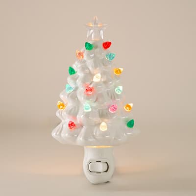Ceramic Christmas Tree Night Light