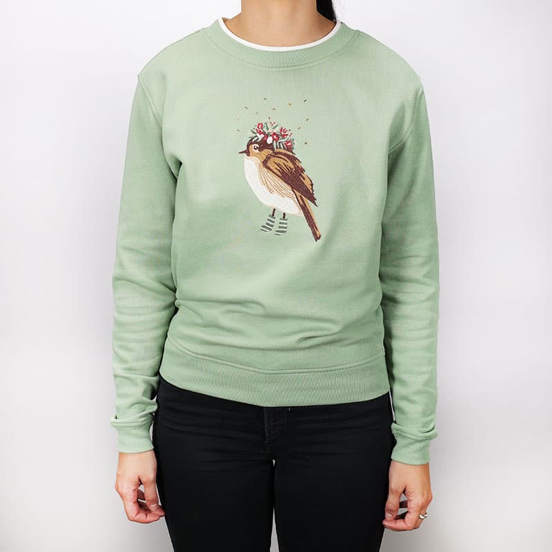 Winter Bird Green Pullover Cracker Barrel