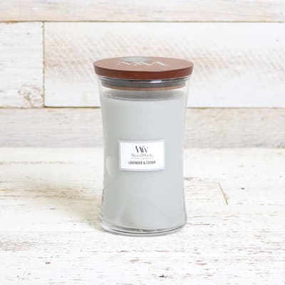 WoodWick Lavender and Cedar Large Jar Candle